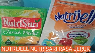 Cara membuat nutrijell nutrisari rasa jeruk Nutrijell rasa jeruk  jajanan anak  jajanan pasar [upl. by Bathulda]