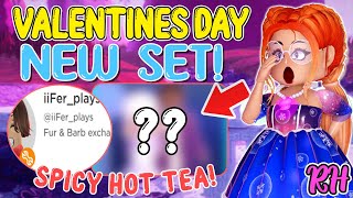 NEW VALENTINES SET BY FERPLAYS New Accessories 🏰 Royale High TEA [upl. by Saturday955]