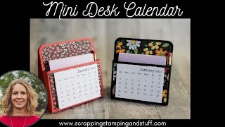 Day 3 of 12 Days of DIY Gift Ideas Mini Desk Calendar [upl. by Netta]