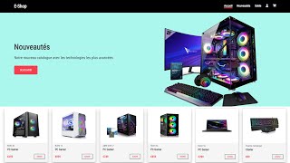 🛍️Comment créer un Site Web Ecommerce🛒  HTML amp CSS [upl. by Palla]