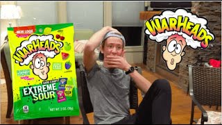 WARHEADS CHALLENGE WITH FRIENDS THROW UP WARNING [upl. by Selokcin]