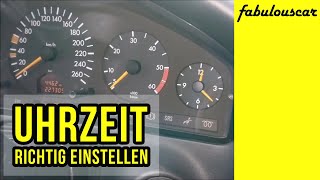 Uhrzeit richtig einstellen  MercedesBenz W140 [upl. by Jenks7]