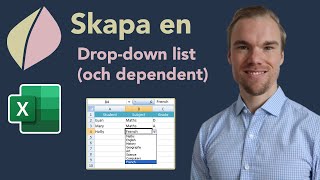 Excel  Skapa en Dropdown list och dependent [upl. by Lede]