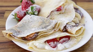 How to Make Crepes  French Crepe Recipe [upl. by Walliw]