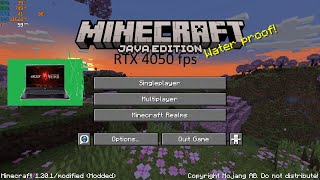 minecraft shaders performance tested on RTX 4050 ACER NITRO 5 [upl. by Ahcilef]