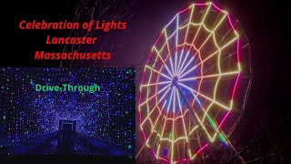 Celebration of Lights  Drive Through Light Show  LancasterMA  2020 [upl. by Fasa]