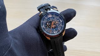 Mens Bomberg Watch with rubber strap GOLDEN [upl. by Sibby544]