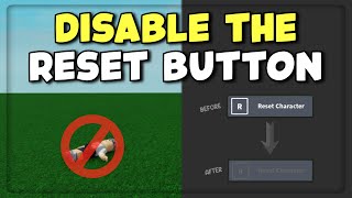 How To Disable The Reset Button  Roblox Studio [upl. by Orlene273]