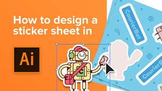 How to design a sticker sheet in Illustrator [upl. by Gnemgnok]