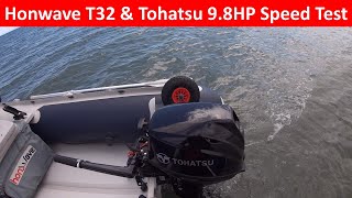 Honwave T32 amp Tohatsu 98HP Speed Test [upl. by Anitsirhcairam]