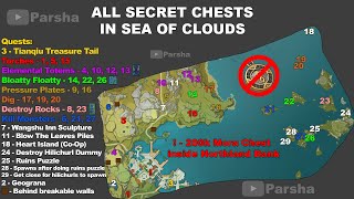 All secret hidden chests in Sea of Clouds Genshin Impact [upl. by Currey]