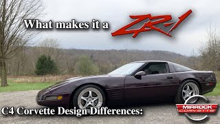 What makes it a ZR1 C4 Corvette Design Differences [upl. by Ecnadnac]