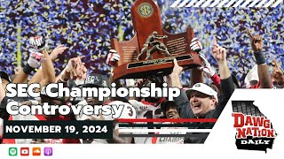 Kirby Smart declines comment on emerging SEC championship controversy  DawgNation Daily [upl. by Aicarg]