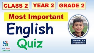 English question and answer for class 2English quiz CBSE 2021grade 2 english testclass 2 English [upl. by Cassaundra35]