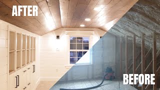 Charming Attic TransformationInstructional Timelapse conversion [upl. by Hteboj733]