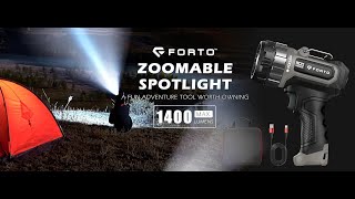 FORTO Compact Rechargeable Spotlight [upl. by Roxanna150]