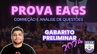 Concurso Aeronáutica PROVA EAGS 2024  CORREÇÃO E ANÁLISE GERAL [upl. by Yhtir955]