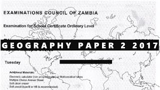 GEOGRAPHY PAPER 2 2017 [upl. by Shing]