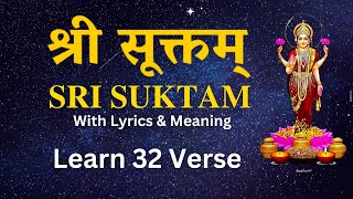 Learn Sri Suktam Step by Step  Sri Suktam 32nd Verse  Learn Vedas [upl. by Allcot]