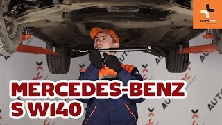 Wie MercedesBenz S W140 Lenkungsdämpfer wechseln TUTORIAL  AUTODOC [upl. by Solnit73]