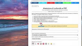 attestazione di conformità impressa sul PDF [upl. by Auqenwahs]