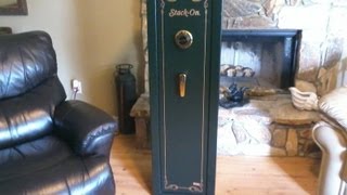 Stack on 8 Gun Safe with combination lock [upl. by Atnima]