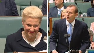 Labor MPs erupt in laughter as Abbott calls for Bishop to be Speaker [upl. by Reiner855]