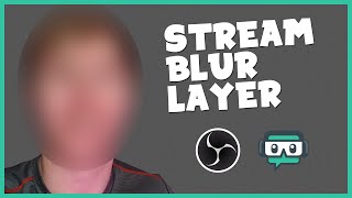 How To Add A Blur Effect Mask On OBS amp Streamlabs [upl. by Akimit]