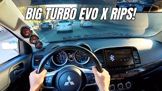 POV Getting Gas in a 500hp Evo X [upl. by Kilam]