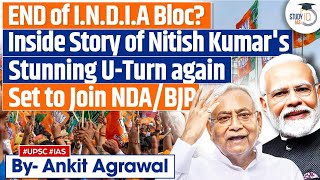 Bihar CM Nitish Kumar To Join BJP Again  Bihar Political Crisis  UPSC GS2 [upl. by Rayburn876]