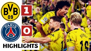 🟡Borussia Dortmund vs PSG 10 HIGHLIGHTS Niclas Füllkrug GOAL  UCL SemiFinal [upl. by Thgiled]