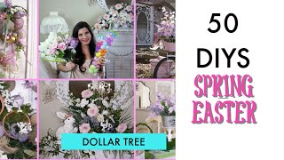 🍃 50 DIY DOLLAR TREE DECOR CRAFTS 🍃 SPRING EASTER  BRIDAL  Olivias Romantic Home DIY 2019 [upl. by Ahsaeym]