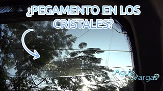 REMOVER PEGAMENTO DE STICKERS O RESTOS DE POLARIZADO DE LOS CRISTALES DEL AUTO [upl. by Annahoj873]