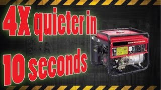 4x Quieter generator in 10 seconds [upl. by Dasa]