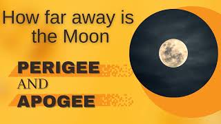 Lunar Perigee amp Apogee  How far away is the MOON [upl. by Attelahs]