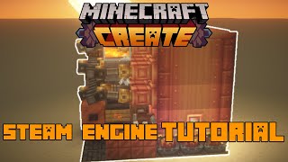 Tutorial Smallest Ever SelfSufficient Lvl 9 Steam Engine  Minecraft Create Mod [upl. by Fulvi]