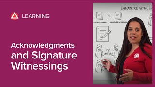 The Difference Between Acknowledgments and Signature Witnessings [upl. by Thgiled]