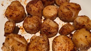 Air Fryer Frozen Scallops Recipe [upl. by Mcallister705]