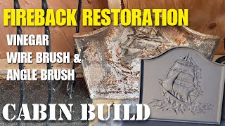 What is a cast iron fireback Watch me restore and use [upl. by Hodosh]