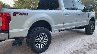 2019 F250 67 Powerstroke tuneexhaust drive off sound [upl. by Kohn]