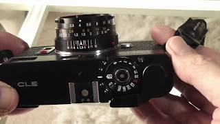 Minolta CLE 35mm Rangefinder Film Camera Review  Overview [upl. by Zilevi320]