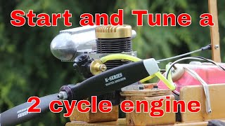 Starting and Tuning a 2 cycle Nitro RC Airplane Engine [upl. by Gahl]