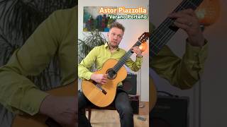 Astor Piazzolla  Verano Porteño performed by Dimitri Lavrentiev guitar tango music [upl. by Samuella]