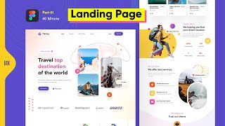 Responsive Web Design in Figma  Part1  Landing Page UI Design  Figma Masterclass [upl. by Maretz792]