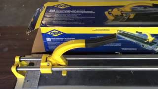 QEP 35quot Manual Tile Cutter HowTo  Real Home Project [upl. by Ellebasi]