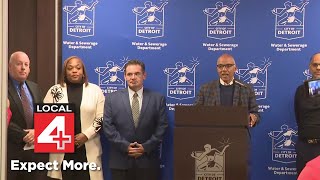 Detroit Water and Sewage Department hold press conference regarding new regulations on service lines [upl. by Dena]