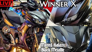 Honda Winner X Premium ABS Matted Galaxy Black Metallic winnerx2024 hondawinner hondawinnerx Win [upl. by Noloc]