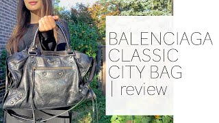 Balenciaga City Bag Review  REVIEW  camelliachic [upl. by Aihcsrop]