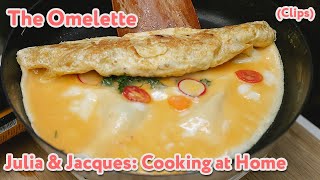 Omelette  Julia and Jacques Cooking At Home Clip [upl. by Neelya]