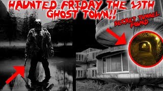 24 HOUR OVERNIGHT CHALLENGE IN THE REAL HAUNTED ABANDONED FRIDAY THE 13TH GHOST TOWN  MOE SARGI [upl. by Arrac]